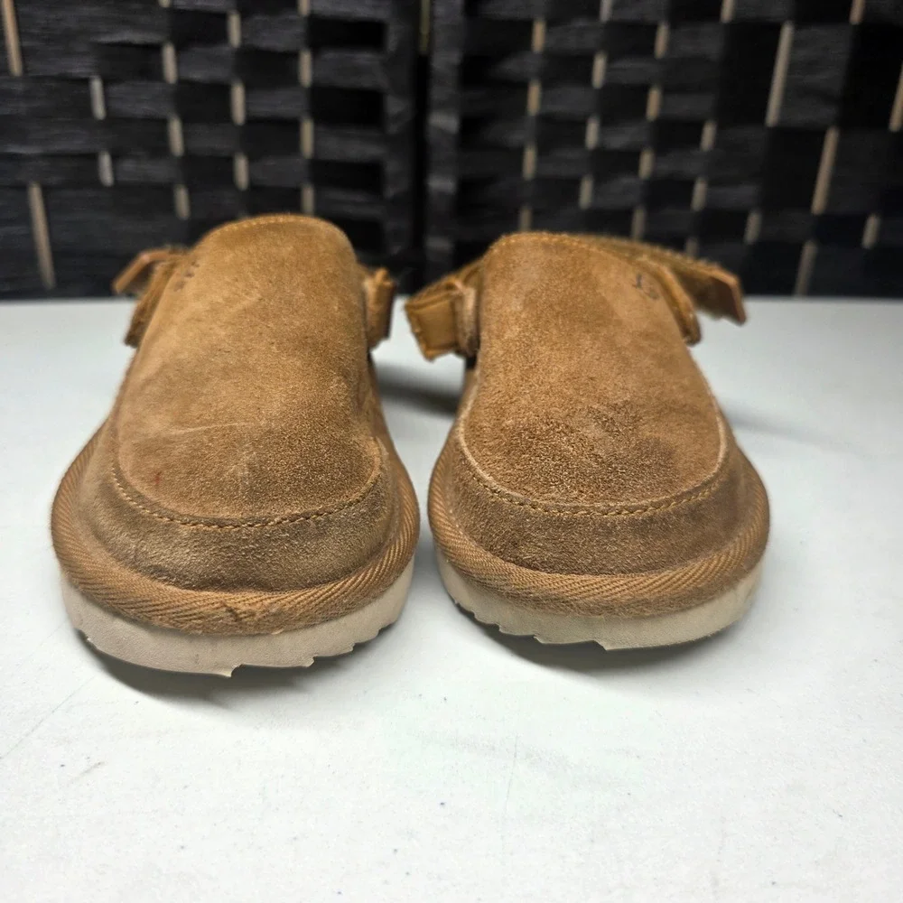 UGG GoldenGlow Toddler Sandals Chestnut Suede Strap Shoes 1159770T‎ Size 8
